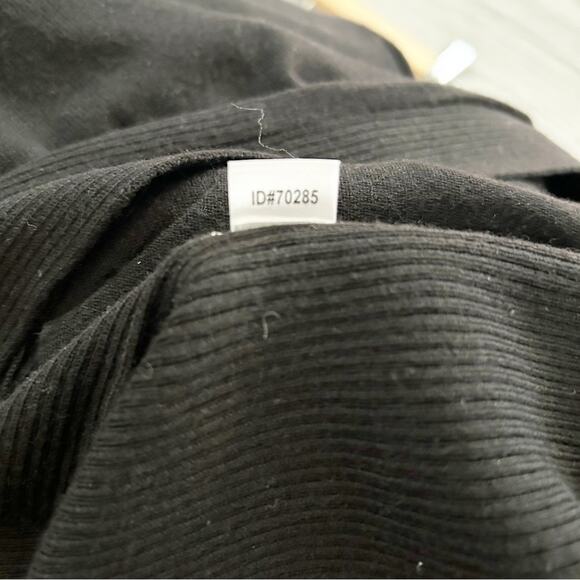 Ann Taylor Factory Black Long Sleeve Open Front Ribbed Knit Cardigan Size PM - Picture 6 of 7